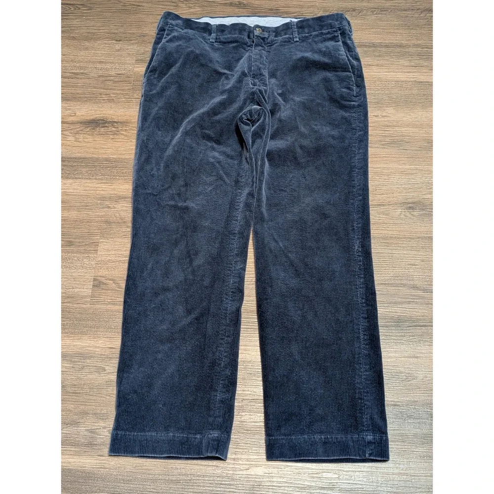 Polo Ralph Lauren Mens Corduroy Pants Classic Fit Navy Blue‎ 34x30 READ!